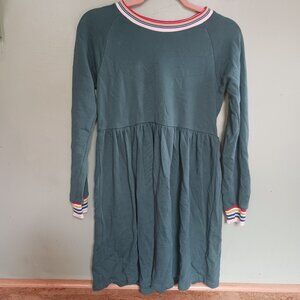 Dark Green Dress w/ Rainbow Collar